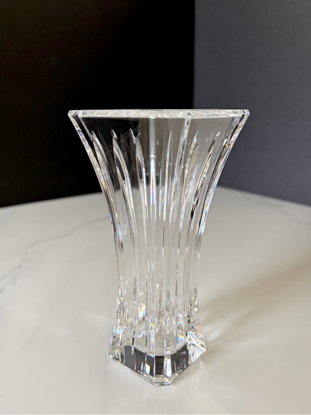 6" Square Bud Vase by Waterford Crystal